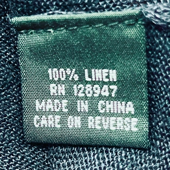 Nili Lotan 100% Linen Oversized Navy Blue Short Sleeve T-Shirt Sweater X-Small - Picture 11 of 15